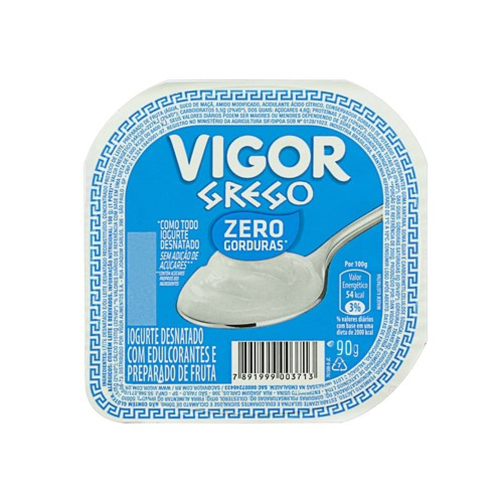 Iogurte Tradicional Zero Grego Vigor 100g