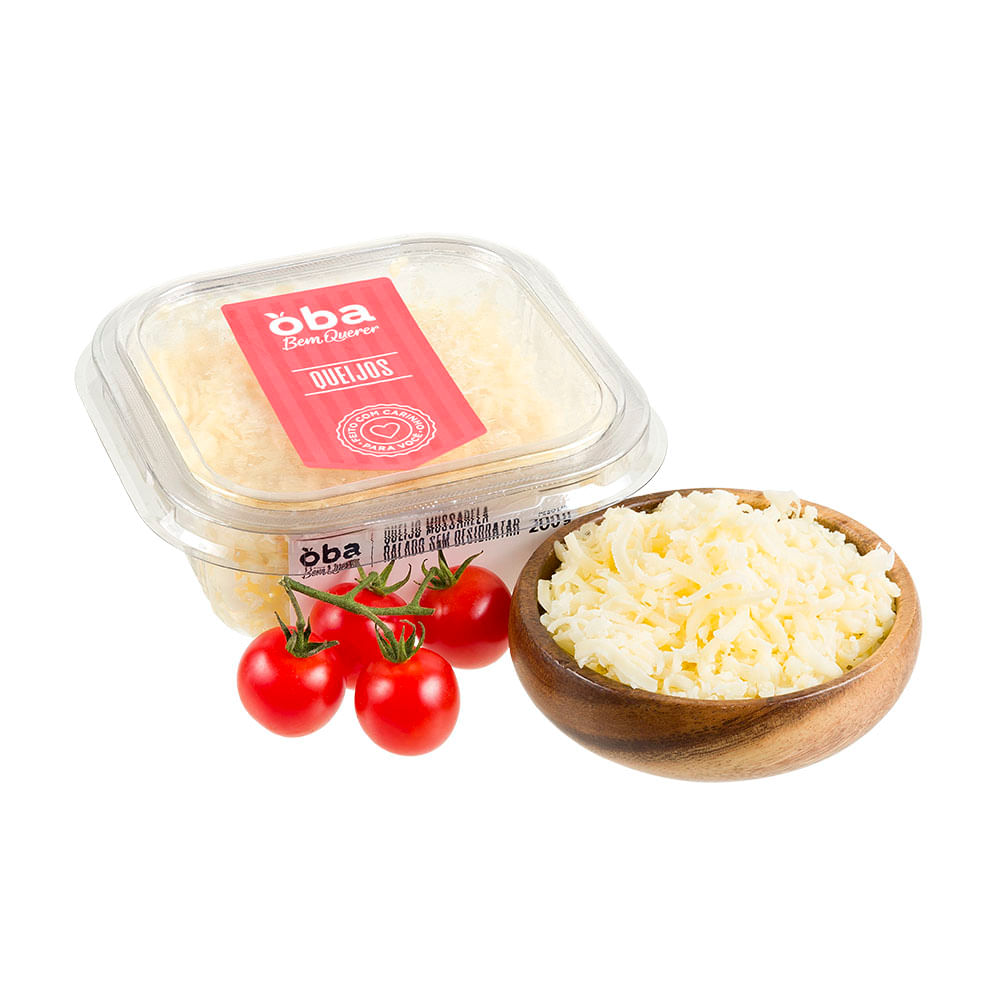 Queijo Mussarela Ralado Oba Bem Querer 200 G