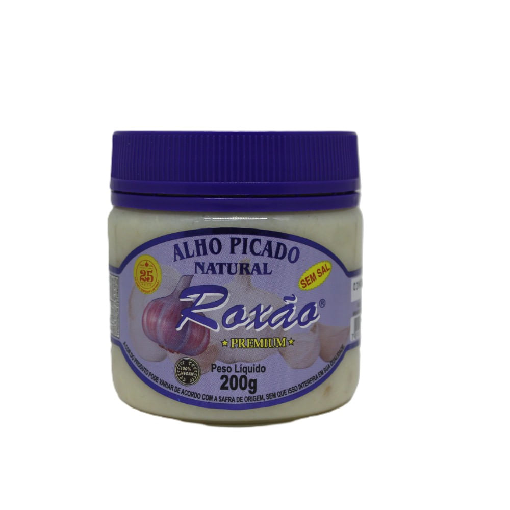 Alho Picado Natural Roxão 200 G