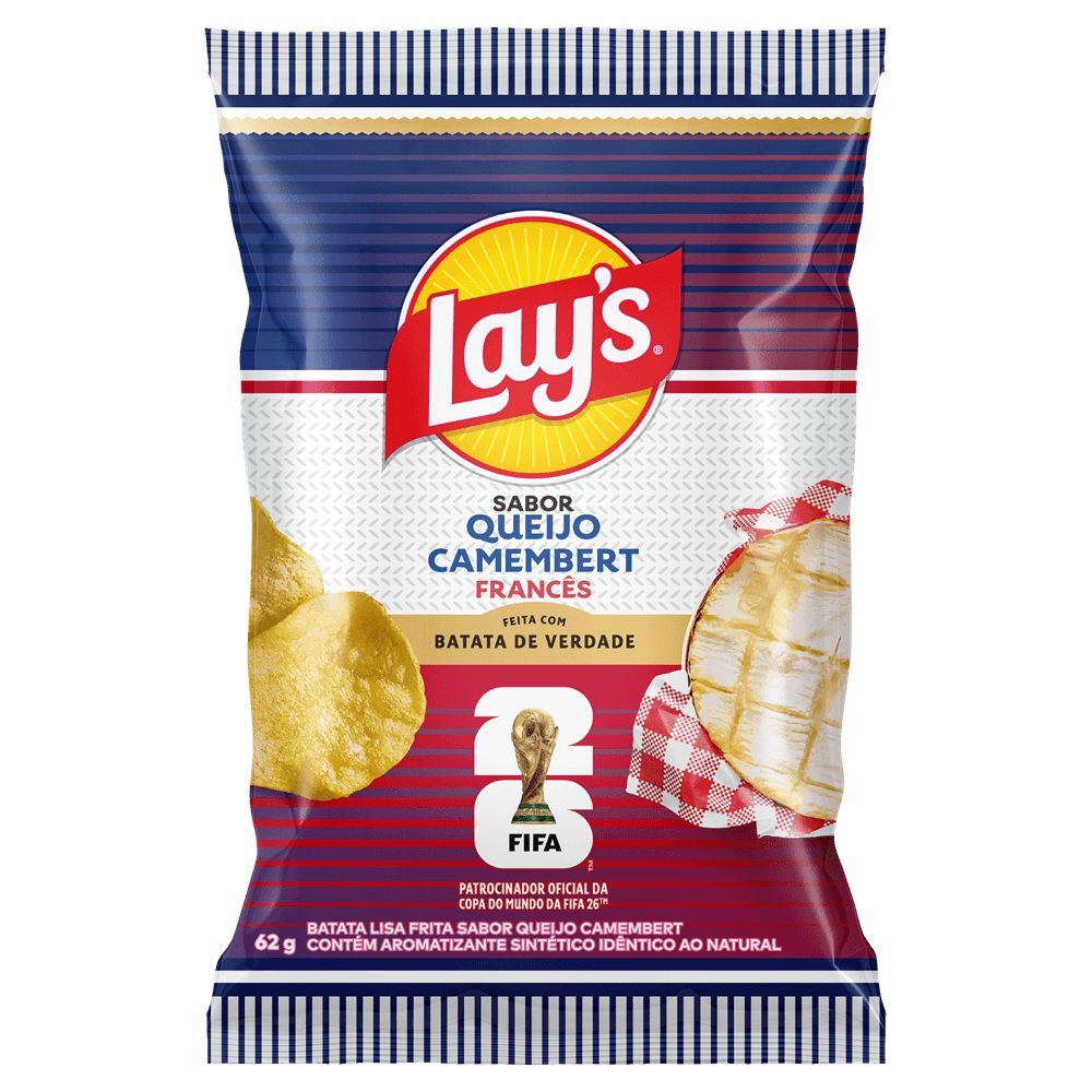 Batata Frita Lisa Queijo Camembert Francês Fifa Lay'S