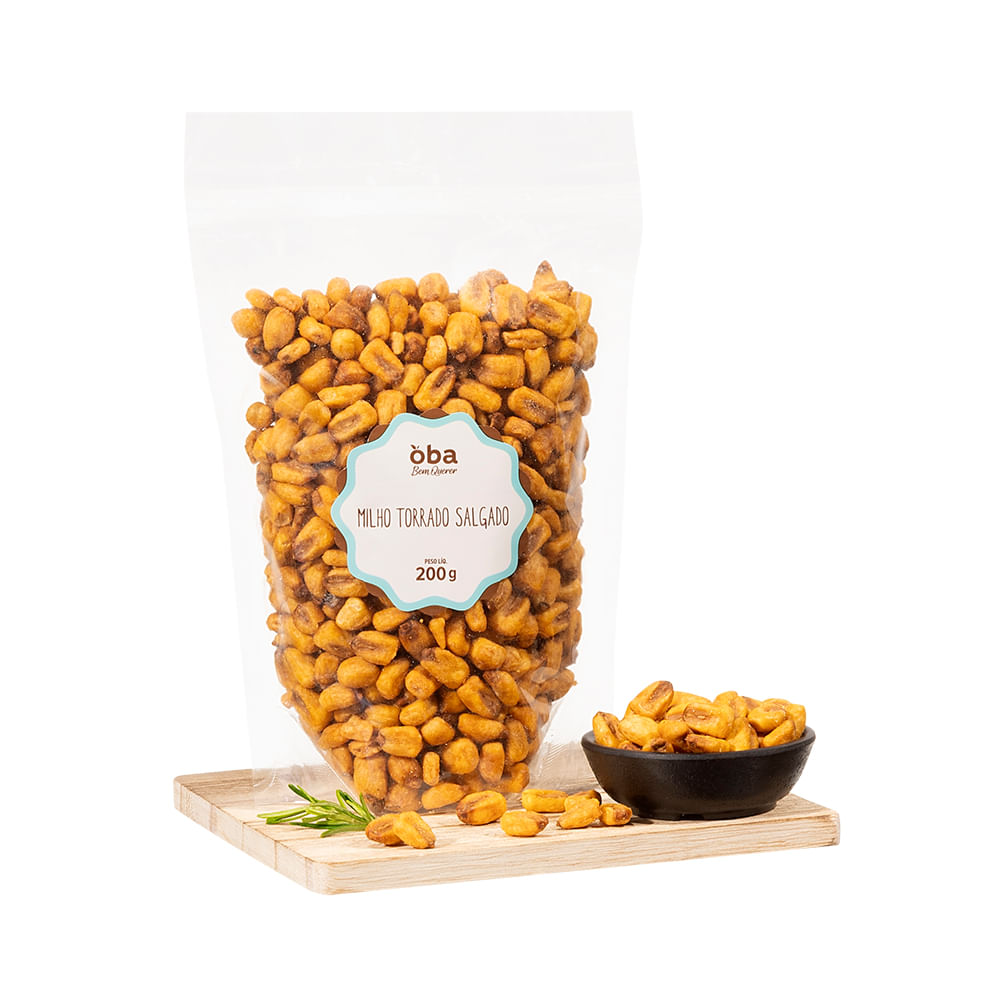 Milho Torrado Salgado Natural Oba Bem Querer 200 G