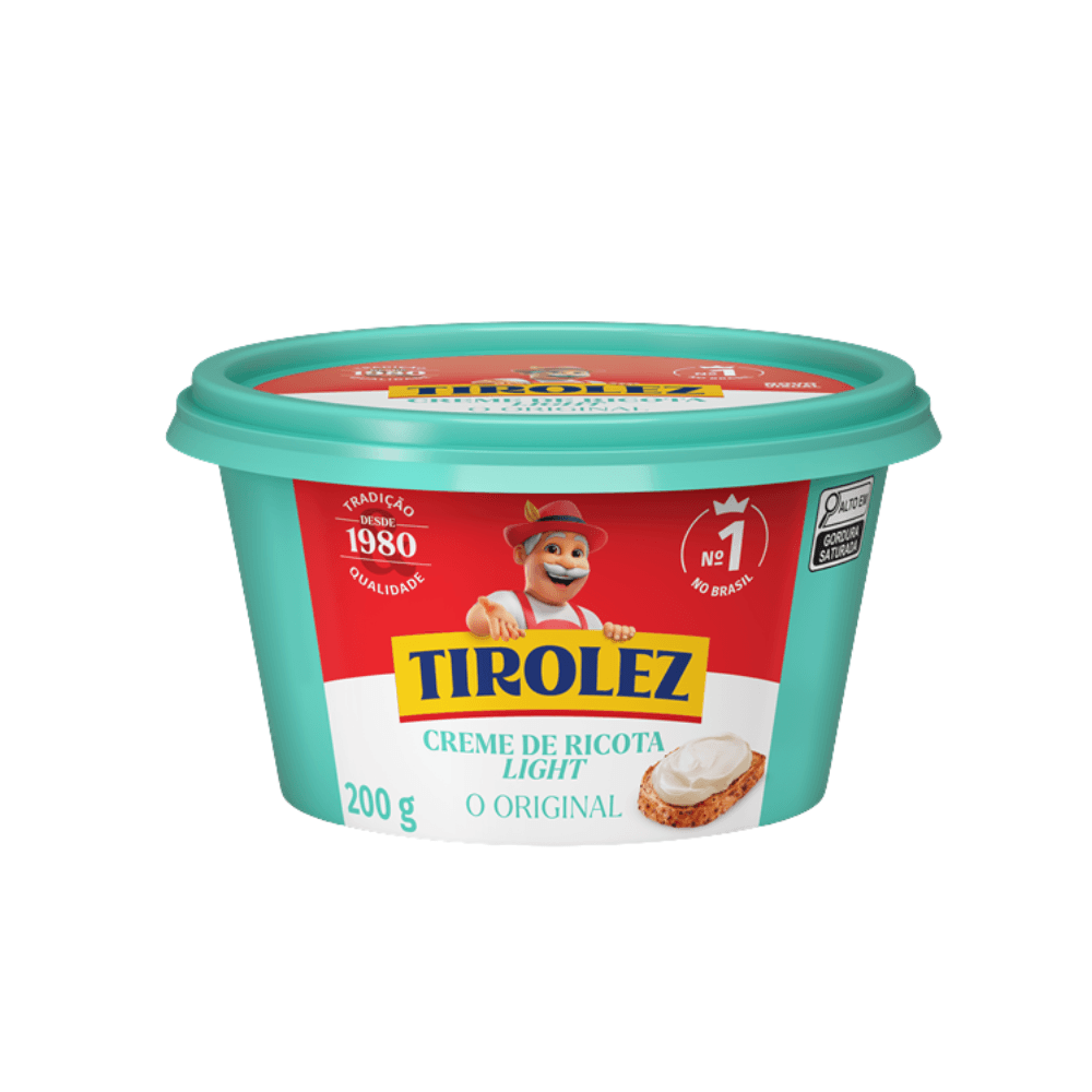 Creme De Ricota Light Tirolez 200g