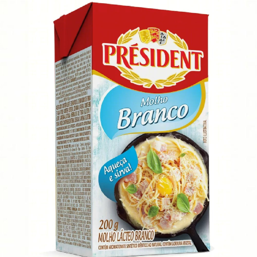 Molho Lácteo Branco President 200 G
