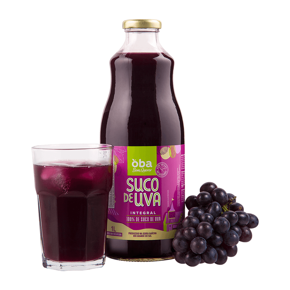 Suco De Uva Oba Bem Querer Tinto Integral 1l