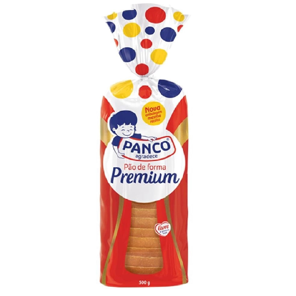 Pão De Forma Premium Panco 500 G