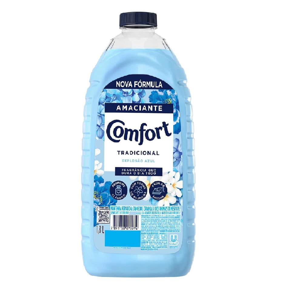 Amaciante Comfort Explosao Azul 1,8 Litros